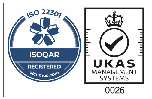Logo for ISO 22301
